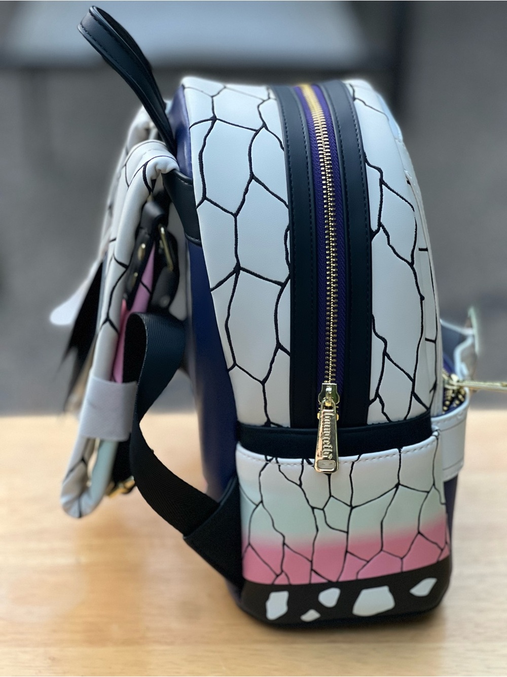 Loungefly Exclusive Demon Slayer Shinobu Kocho Cosplay Mini Backpack NWT - Picture 4 of 8